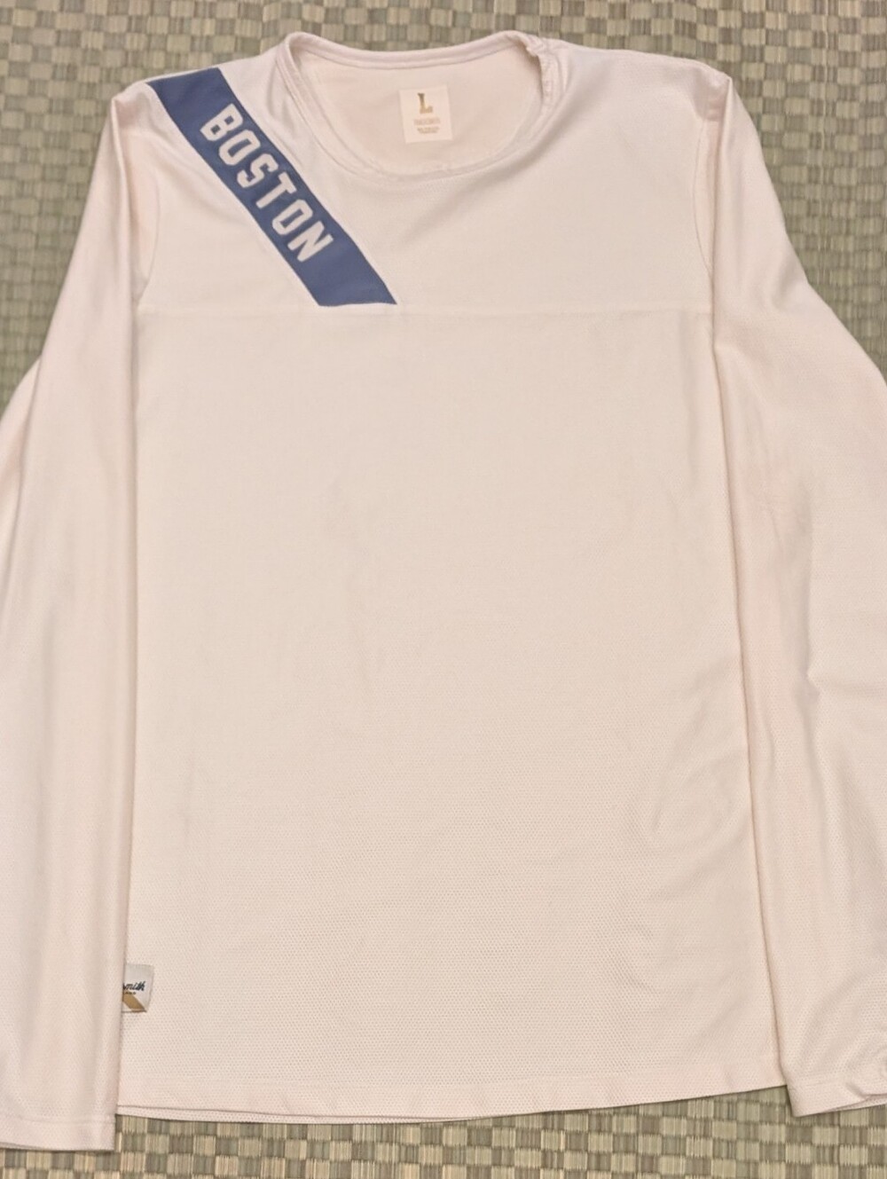 Tracksmith Boston Mesh Long Sleeve Shirt Men's Size Large